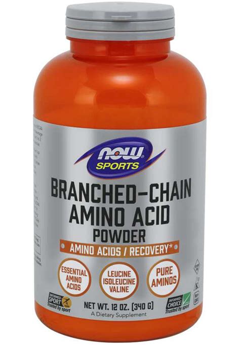 now branched chain amino acid powder supplement first