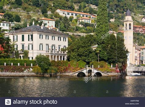 Er besitzt eine villa am comer see: George Clooney s Villa Comer See Italien Stockfotografie ...