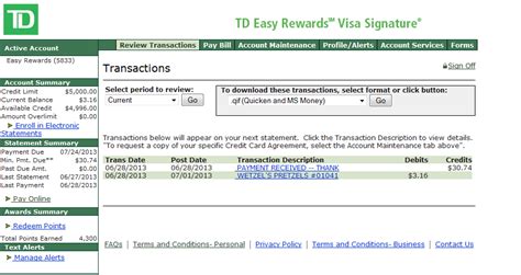 Td bank business customers also have access to valuable small business credit card options. Looks Like My TD Bank Easy Rewards Card Got Upgrad... - myFICO® Forums - 2315185