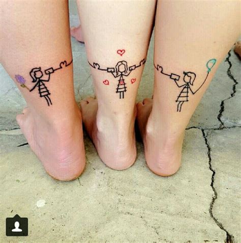 Three Sister Tattoos Cute Sister Tattoos Sister Tattoo Designs Sisters Tattoo Matching