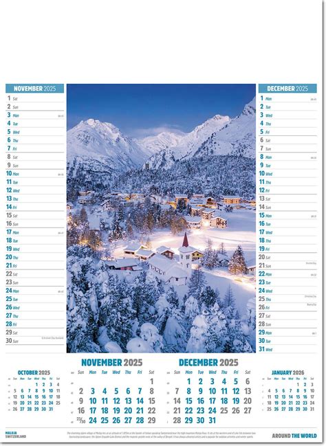 Around The World Calendar 2025 Rose Calendars