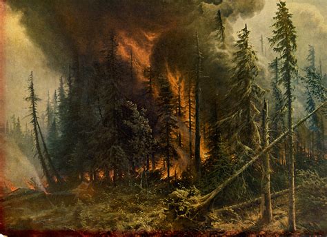 Forest Fire Painting At Explore Collection Of