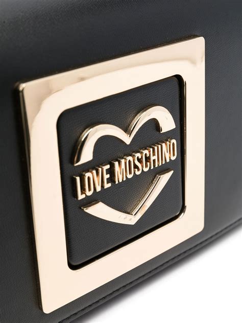 Love Moschino Logo Plaque Crossbody Bag Farfetch