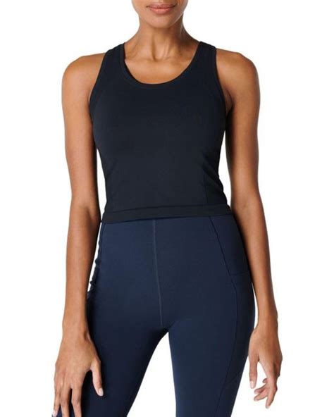 Sweaty Betty Synthetic Athlete Seamless Cropped Workout Tank Top In