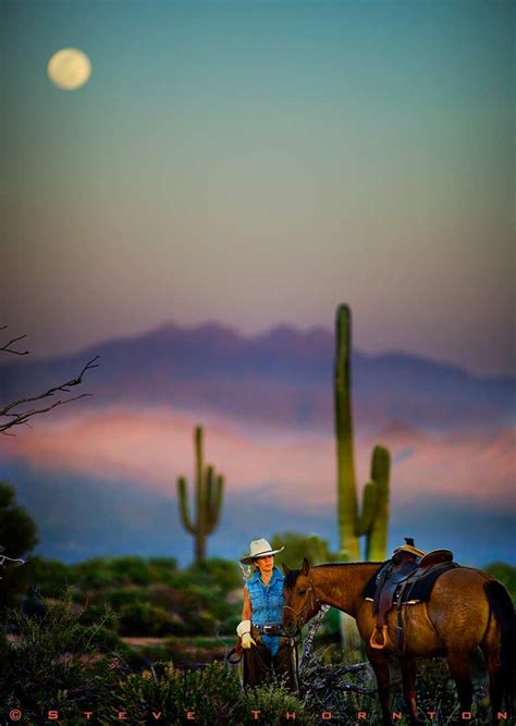 This Cowgirl Advertising Lifestyle Photograph Of A Cowgirl In The Arizona Desert Well After