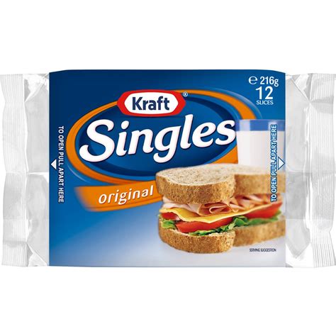 Kraft Individually Wrapped American Cheese Singles 12 Ounce 12 Per