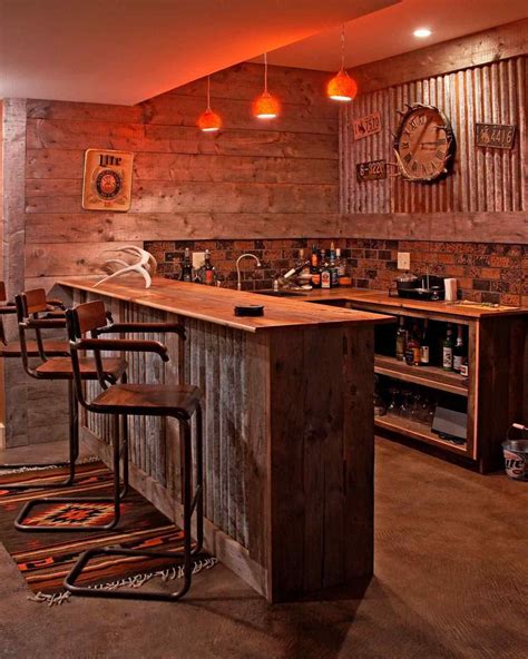 Essential Things For New Rustic Basement Ideas Diy Corrugated Metal