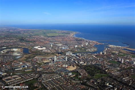 We are the life changing. aeroengland | aerial photograph of Sunderland Tyne & Wear North East England UK