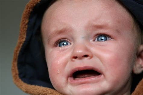 Photo Of A Baby Crying · Free Stock Photo