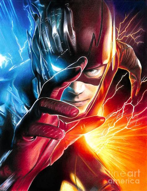 The Flash Face Drawing The Flash Savitar God Of Speed Drawing By
