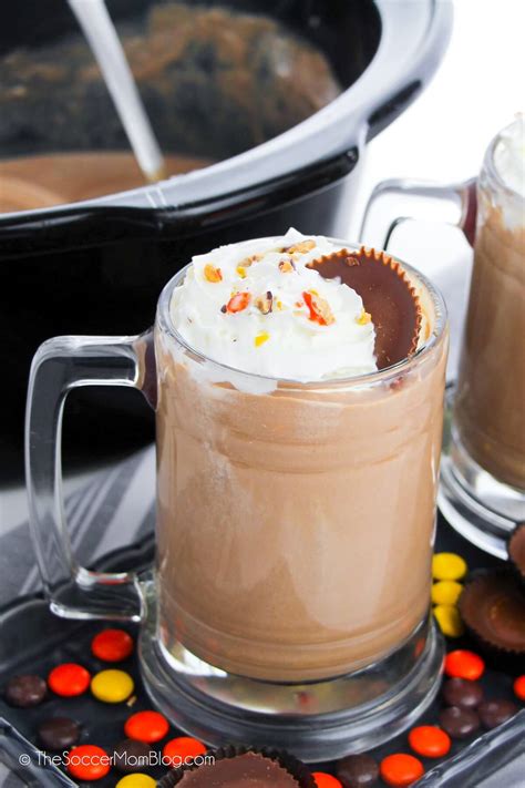 Slow Cooker Peanut Butter Hot Chocolate The Soccer Mom Blog