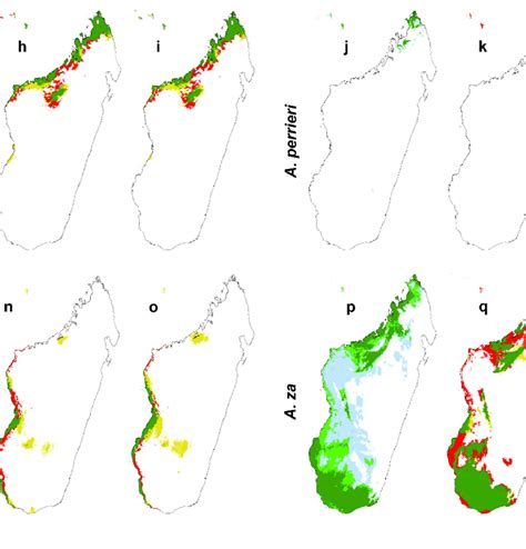 The Distribution Of Potential Suitable Habitat For Six Baobab Species