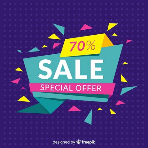 Free Vector Colourful Banner Special Offer