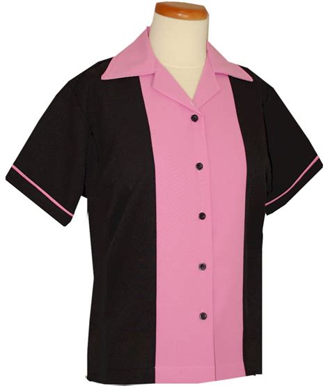 Ladies 50s Bowling Shirt ~ Classic 50s Retro Bowling Shirts