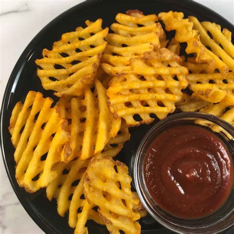 Waffle Fries In Air Fryer Recipe Time And Temp Alexia Ore Ida