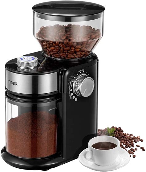 Electric Burr Coffee Grinder Update New Adjustable Burr Mill With 18