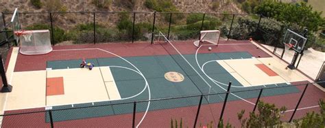 Practicing against the wall, in my opinion, is helpful and dangerous at the same time. Backyard Sport Court: ENCLOSED, Full Size Basketball ...