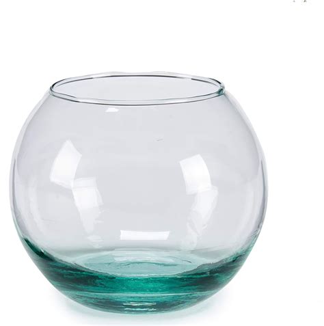 Ar 73604 Round Glass Vase 13 X 11 Cm Uk Kitchen And Home