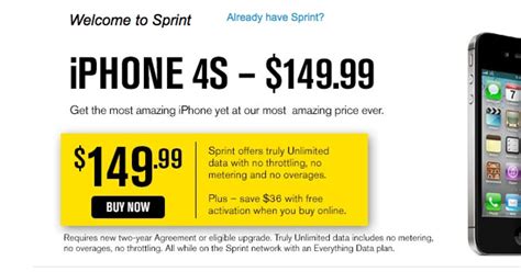 Sprint Cuts Iphone 4s Price To 14999