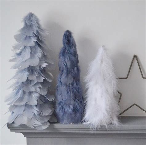 Diy Christmas Feather Tree Cones The Things She Makes Feather
