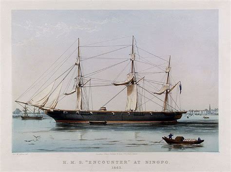 Hms Encounter 1846 At Ningpo In 1862 Pinturas