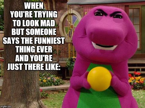 Barney Meme Face