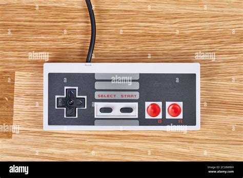 Retro Gaming Controller Of A Console Stock Photo Alamy