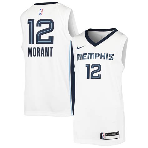 Youth Nike Ja Morant White Memphis Grizzlies Swingman Jersey