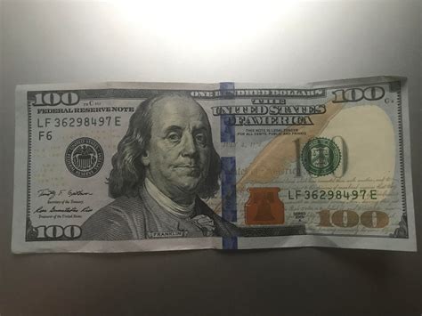 Value Of 100 Bill With Security Strip Cuts Slightly Off Uspapermoney