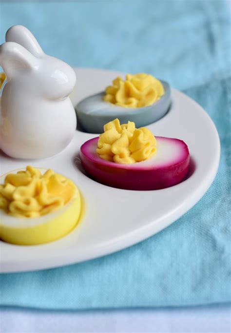 Naturally Dyed Deviled Eggs And Easter Eggs