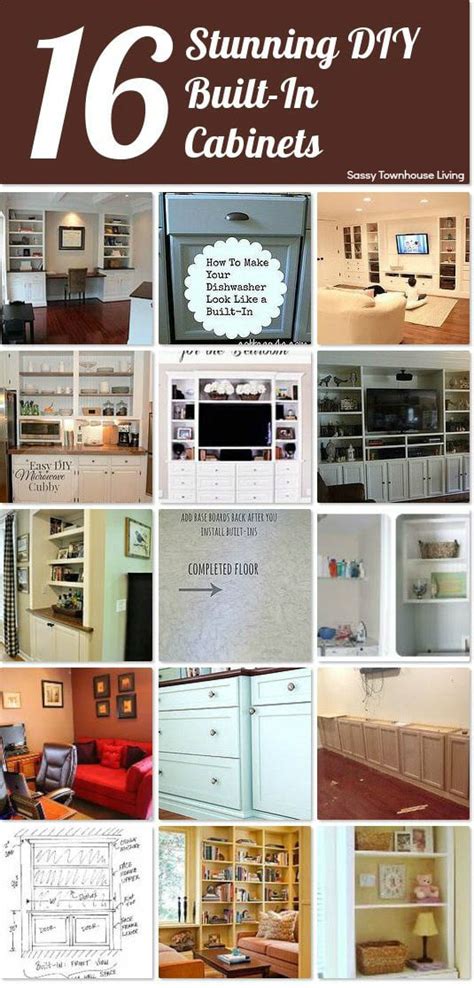 16 Stunning Diy Built In Cabinets