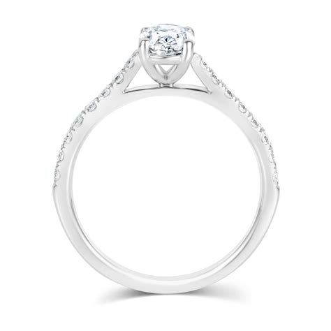 Oval Diamond Solitaire Ring Ct Pravins