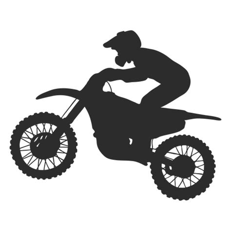 Motocross speed rider silhouette - Transparent PNG & SVG vector file png image