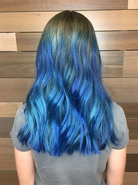 Blue Ombré Long Hair Styles Hair Styles Blue Ombre