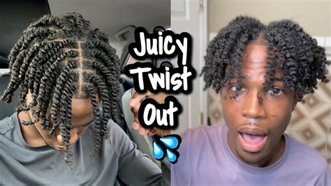 Taking Out Juicy Two Strand Twist After A Month Mens Twist Out