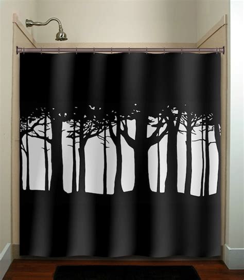 Tree Woods Forest Shower Curtain Bathroom Decor By Tablishedworks