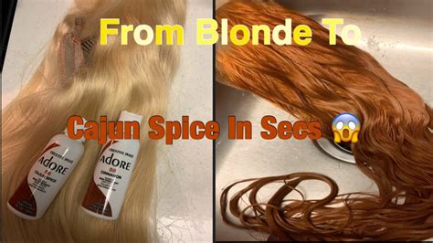 I mix cajun spice and honey brown to maintain the color i have. Water 💦 Color Method On Blonde Hair to Cajun Spice In ...