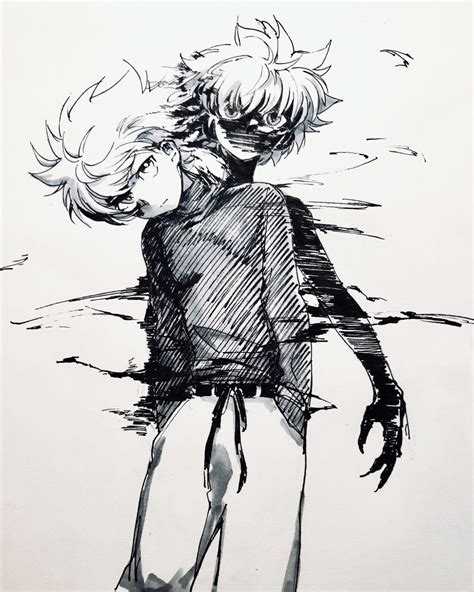 Pin By كيلوا زولديك On Hxh Hunter Anime Sketches Drawings