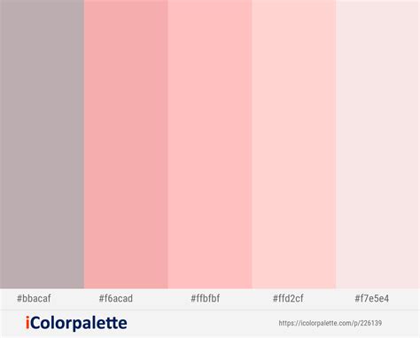 Pink And Grey Color Palette For Art Projects