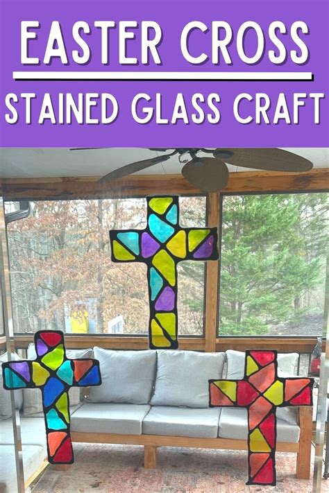 Stained Glass Easter Cross Craft Artofit