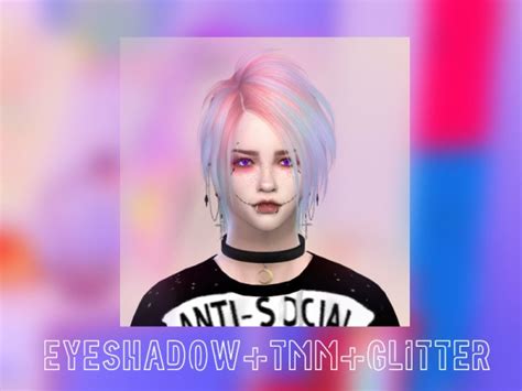 The Sims Resource Pastel Goth Makeup By Spacebaba • Sims 4 Downloads