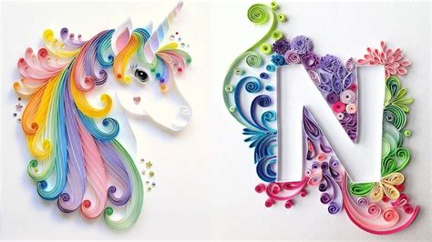 Diy Wall Decor Paper Quilling Art For Bedroom Letter F Paper