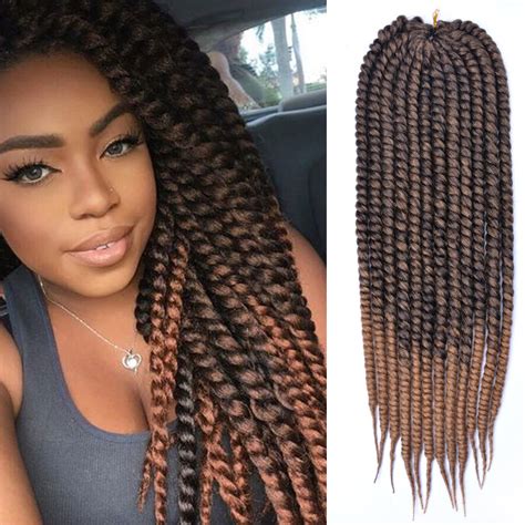 The hairstyles with crochet hair are also quite easy to do, they all are protective which means they won't damage your hair, they are extremely popular and trending nowadays kelly rowland definitely knows how to wear braids. 24 inch Ombre Brown Havana Mambo Twist Braid Hair Crochet ...
