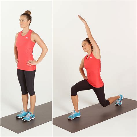 Reverse Lunge With Reach Rock Your Core Circuit Workout Popsugar