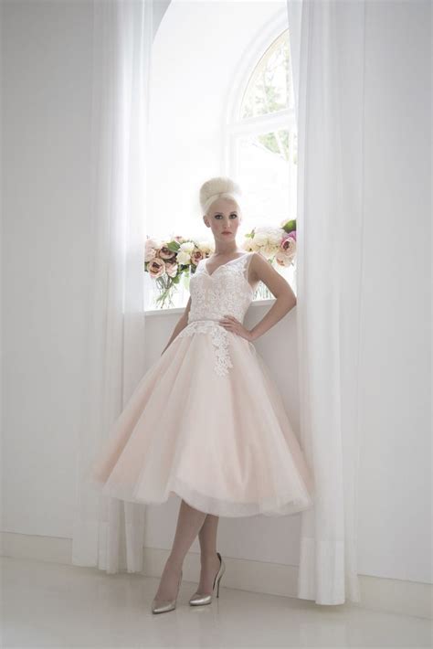 Elegant Lace Vintage Inspired Ballerina Length Wedding Dress Quirky