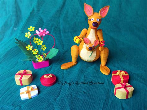 3d Paper Quilling Kangaroo Paper Quilling Quilling