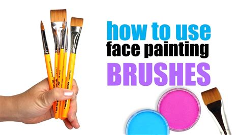 How To Use Face Painting Brushes Youtube