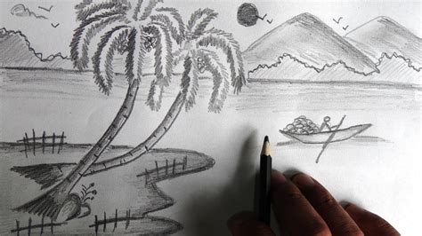Simple nature drawing - YouTube Cabin in the woods pencil sketch by craig cassell, a quadraplegic artist who draws with his how to draw a wolf easily, step by step is the tutorial today.
