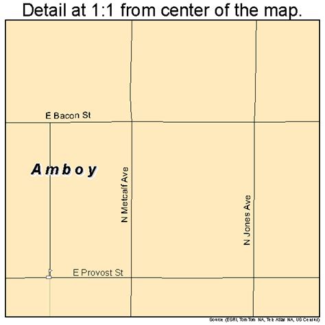 Amboy Illinois Street Map 1701270