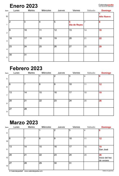 Calendario Trimestral En Word Excel Y Pdf Calendarpedia Hot